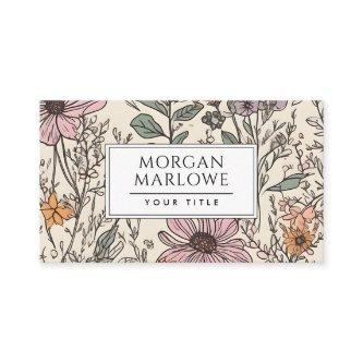 Elegant Floral Wildflower Botanical