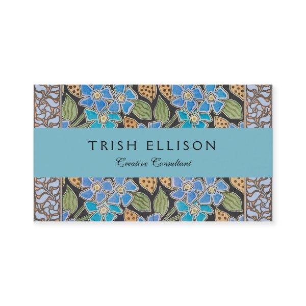Elegant Flower Blue Periwinkle Floral Classic