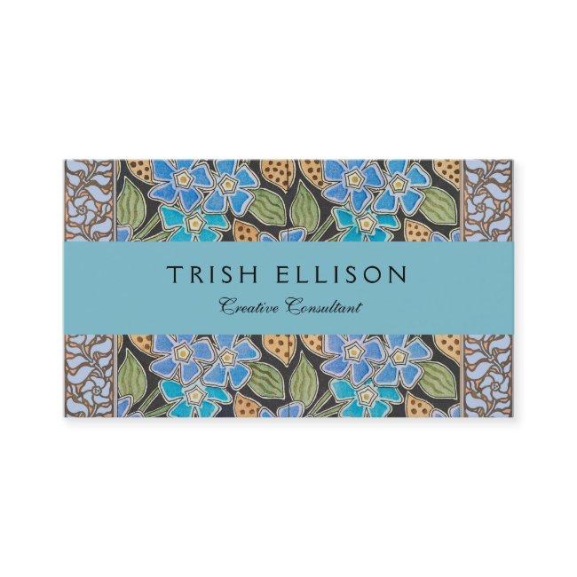 Elegant Flower Blue Periwinkle Floral Classic