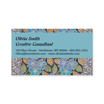 Elegant Flower Blue Periwinkle Floral Classic