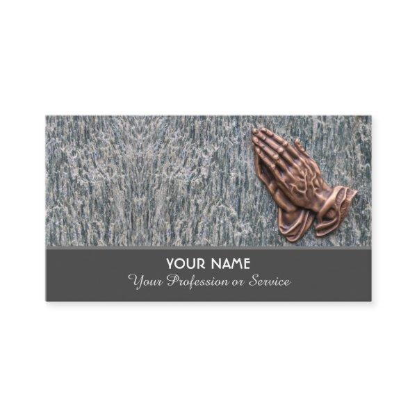 Elegant folded hands for undertakers