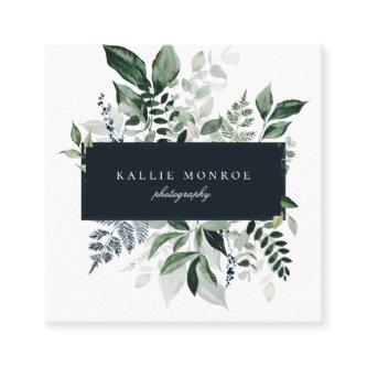 Elegant Forest Foliage Frame Square