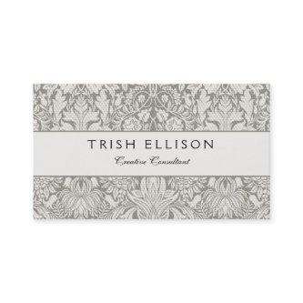 elegant formal white damask lace brocade