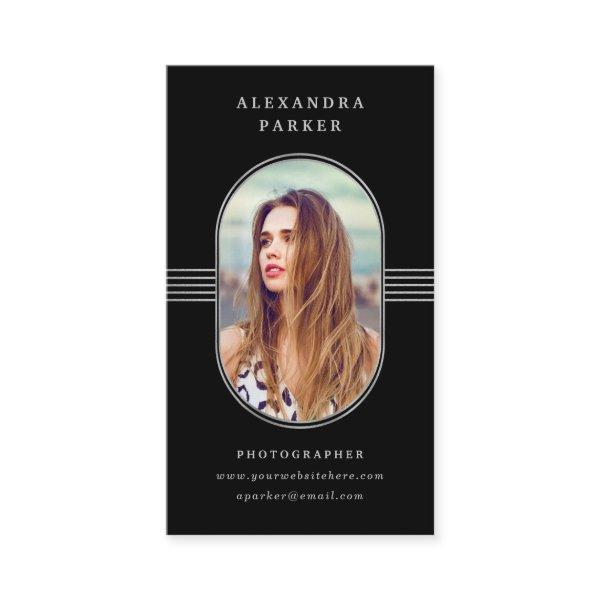 Elegant Frame | Black and Silver Photo
