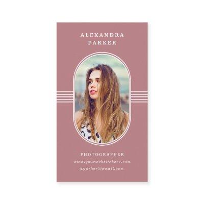 Elegant Frame | Dusty Rose and White Photo