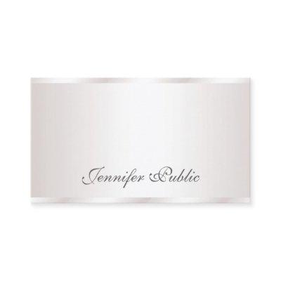 Elegant Freehand Script Modern Glam Plain Luxury