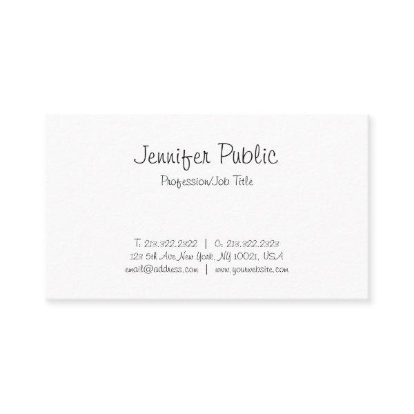Elegant Freehand Script Simple Trendy Plain Modern