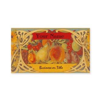 Elegant Fruit Label Design