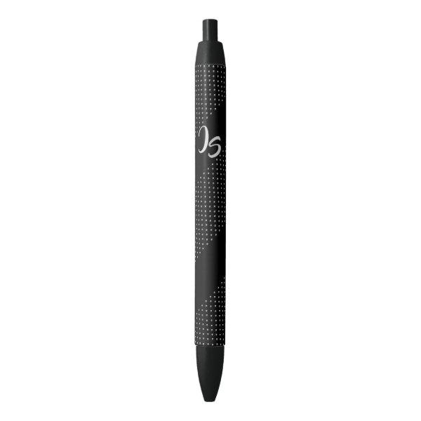 Elegant Gift with Personalize Silver Monogram Pen