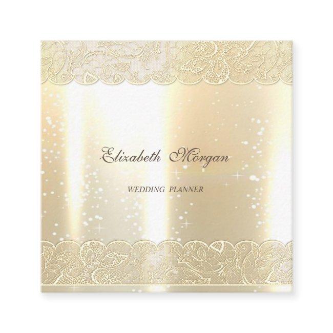 Elegant Glamorous Shinny, Faux Gold,Lace Square