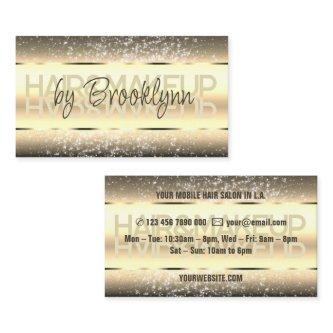 Elegant Glitter Product Labels Dark Gold Golden