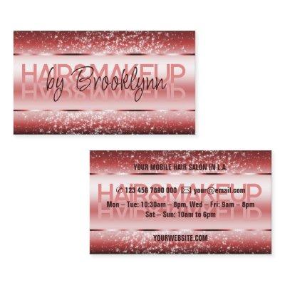 Elegant Glitter Product Labels Dark Wine Red