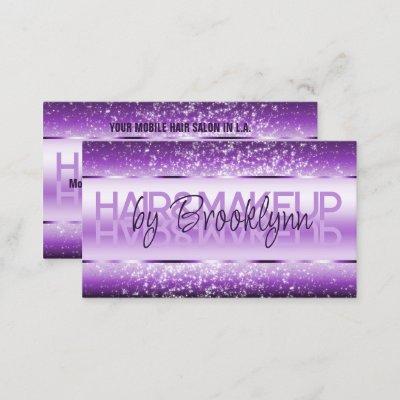 Elegant Glitter Product Labels Purple Lavender