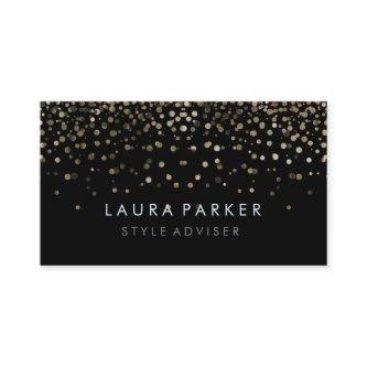 Elegant Glitter Subtle Black Faux Background