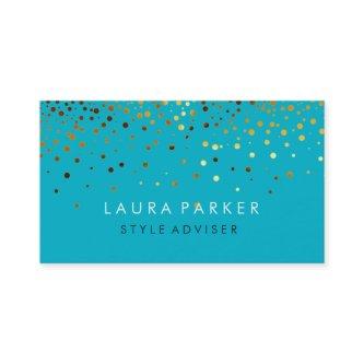 Elegant Glitter Subtle Teal Faux Background