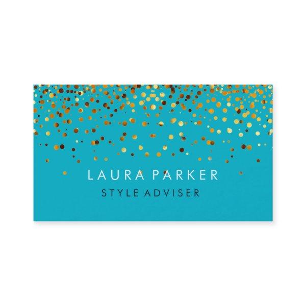 Elegant Glitter Subtle Teal Faux Background