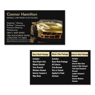 Elegant goid Black Mobile Auto Car Wash Detailing