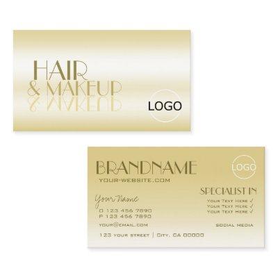 Elegant Gold Chic Mirror Letters with Logo Luxury