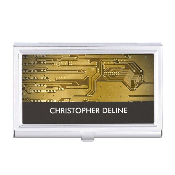 Elegant Gold Computer Circuit Board HighTech  Holder