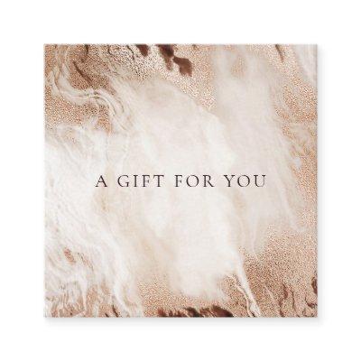 Elegant Gold Glitter Agate Marble Gift Certificate