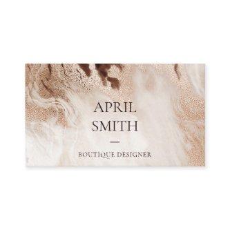 Elegant Gold Glitter Agate Marble Texture Beige