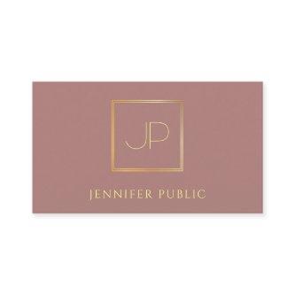 Elegant Gold Monogram Professional Template Modern