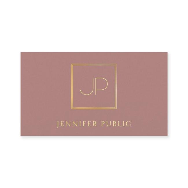 Elegant Gold Monogram Professional Template Modern