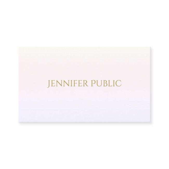 Elegant Gold Script Minimalist Trendy Plain