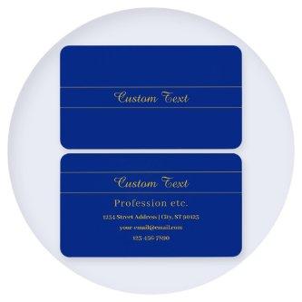 Elegant Gold Script on Navy Blue Background