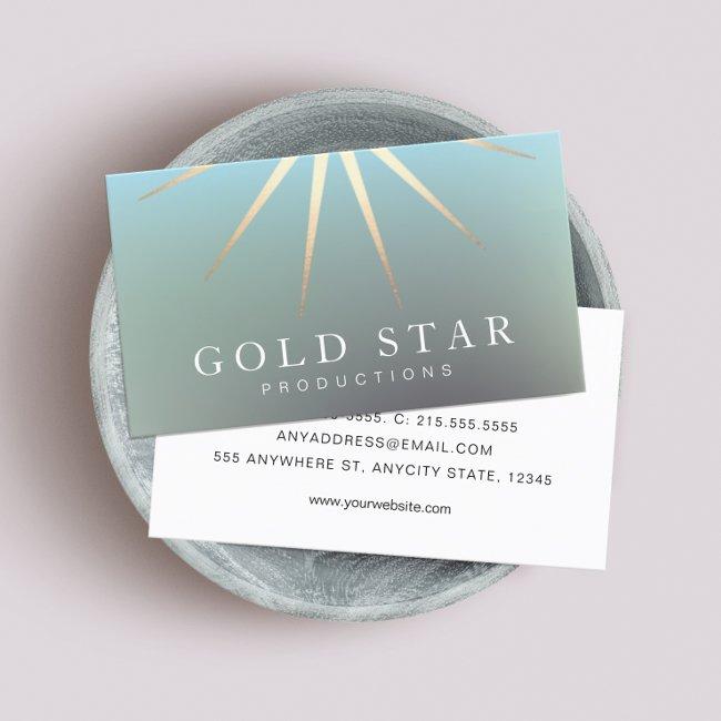 Elegant Gold Star Logo Professional