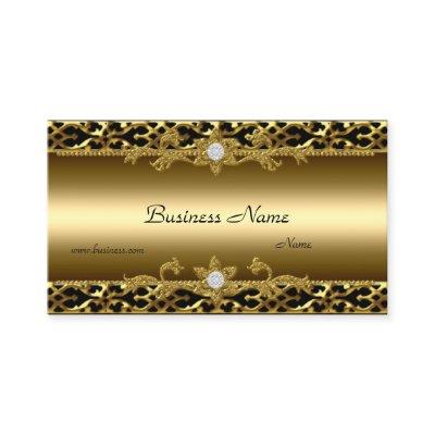 Elegant Gold Trim Black Diamond Jewel