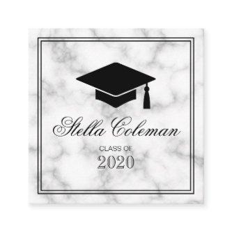 Elegant graduate graduation marble name card