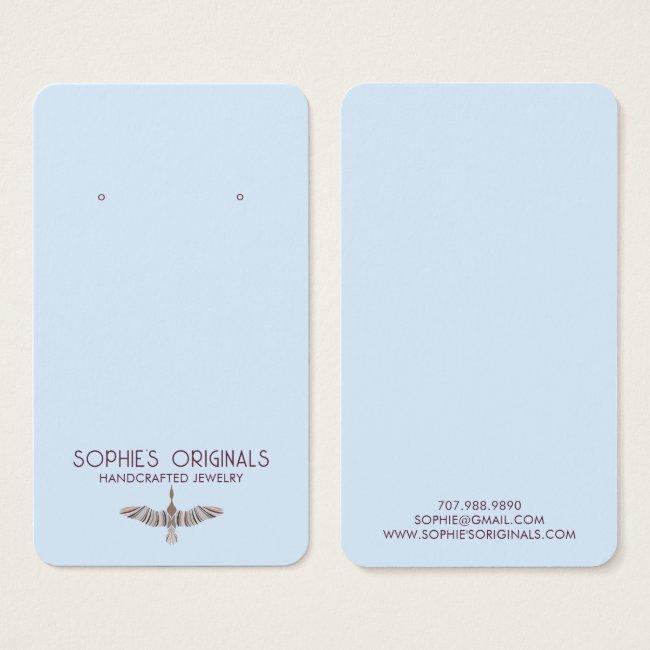 Elegant Gray Blue Bird Logo