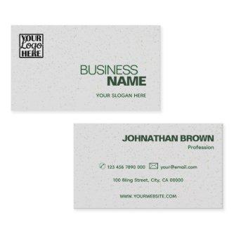 Elegant Gray Green Classic Simple with Brand Logo