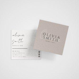 Elegant Gray Minimalist Boho Modern Unique Trendy Square