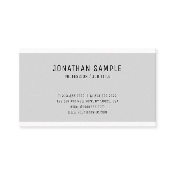 Elegant Gray White Smart Design Modern Trendy