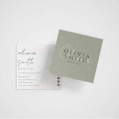 Elegant Green Stylist Boho Modern Unique Trendy Square