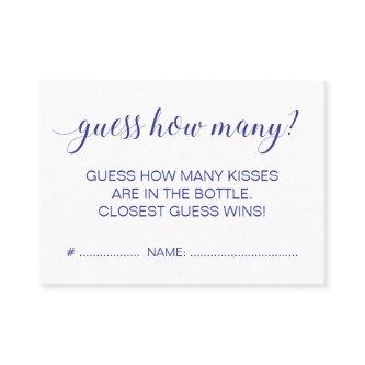 Elegant Guess How Many Blue Bridal Shower Game