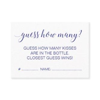 Elegant Guess How Many Blue Bridal Shower Game