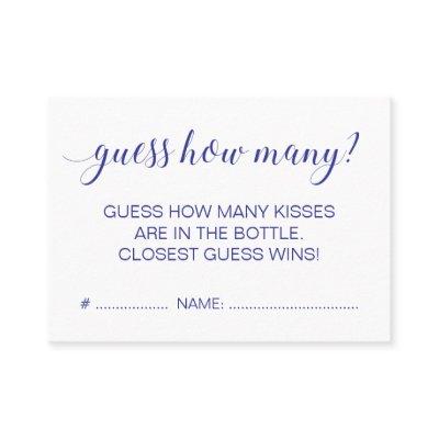 Elegant Guess How Many Blue Bridal Shower Game