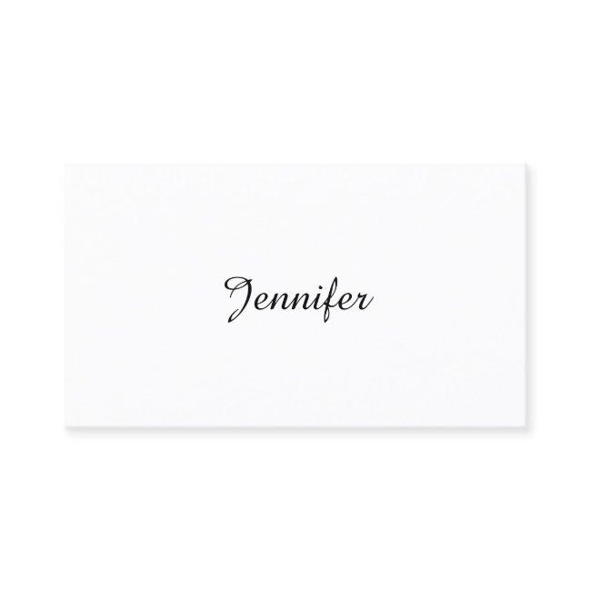 Elegant Hand Script Text Modern Template Simple