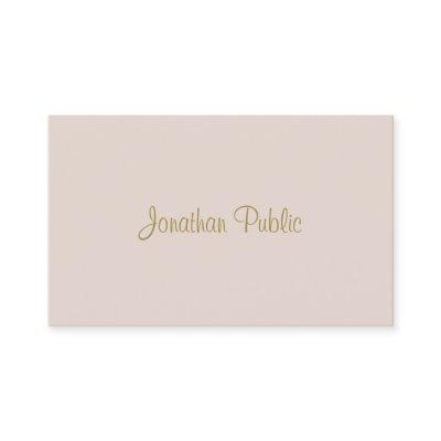 Elegant Hand Script Text Simple Modern Template