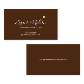 Elegant Handwriting Calligraphy Chocolate Brown
