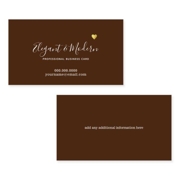 Elegant Handwriting Calligraphy Chocolate Brown