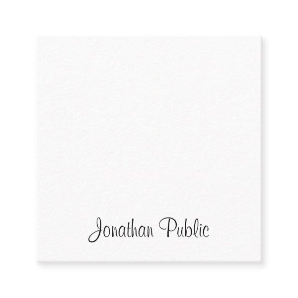 Elegant Handwriting Script Professional Modern Square
