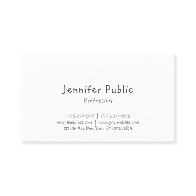 Elegant Handwritten Minimalistic Professional