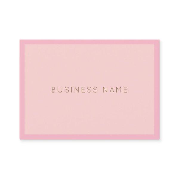 Elegant Handwritten Name Pink Gold Modern Plain