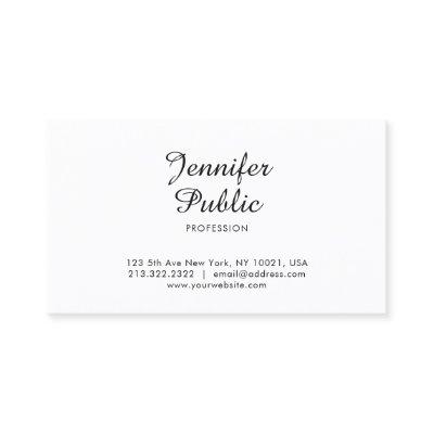 Elegant Handwritten Script Minimalist Design Plain
