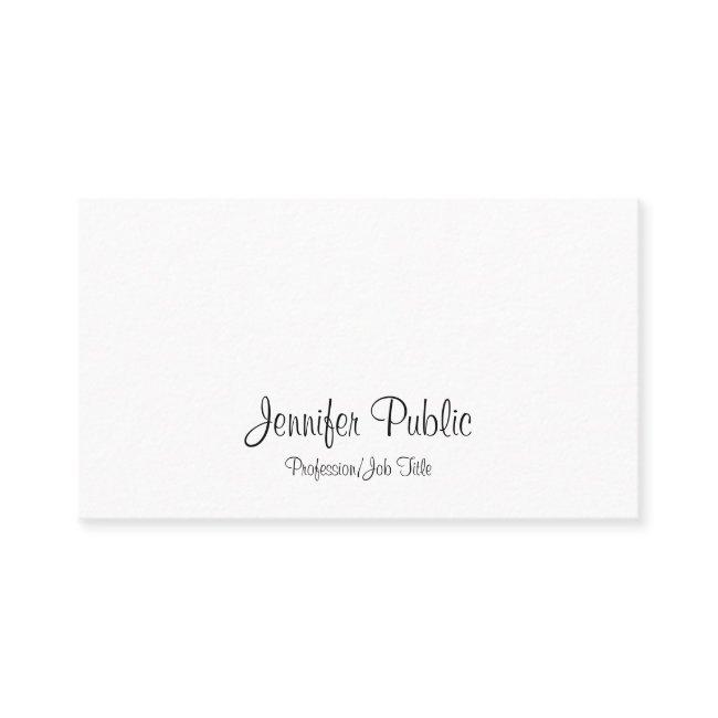 Elegant Handwritten Script Modern Simple Plain