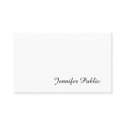 Elegant Handwritten Script Modern Smart Plain